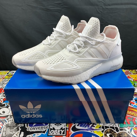 Adidas ZX 2K Boost All White Women's Various Sizes